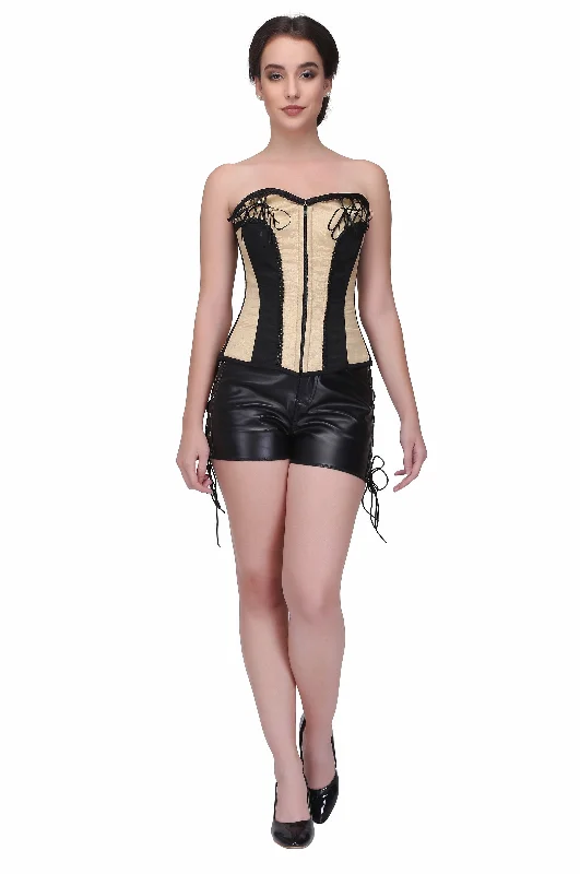 Black_Nude Fashion Overbust Corset