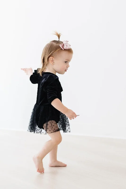 Black Velvet Tutu Bodysuit