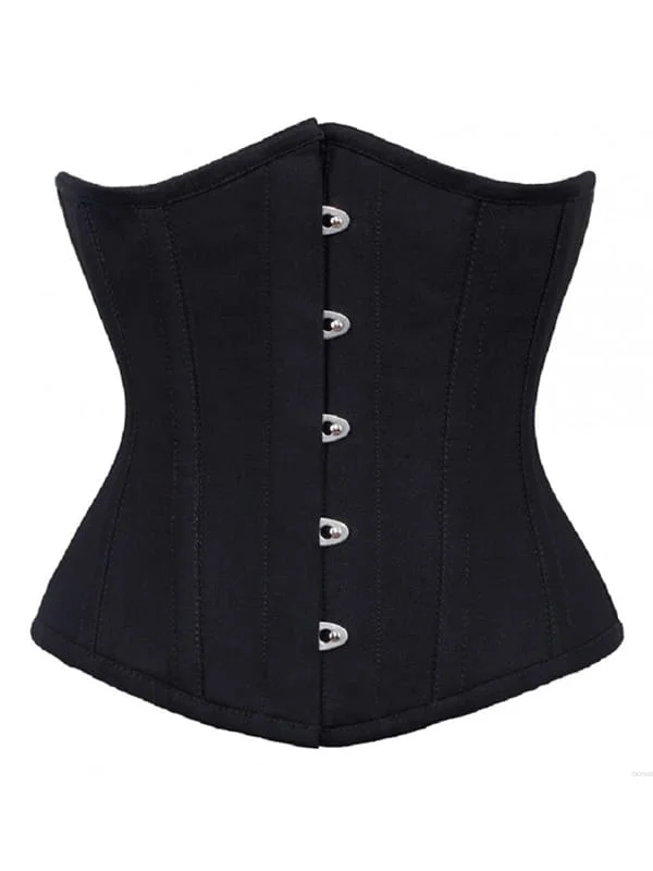 Black waist reducing  underbust corset