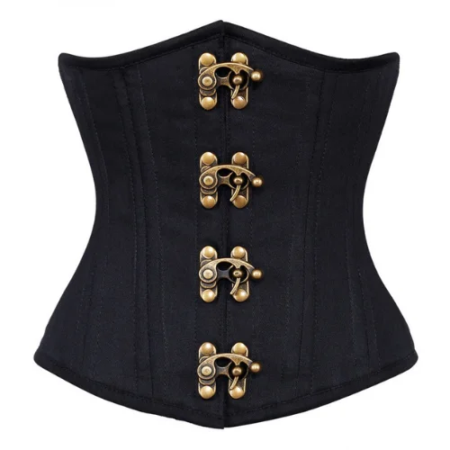 Black Waist Training Underbust Corsets