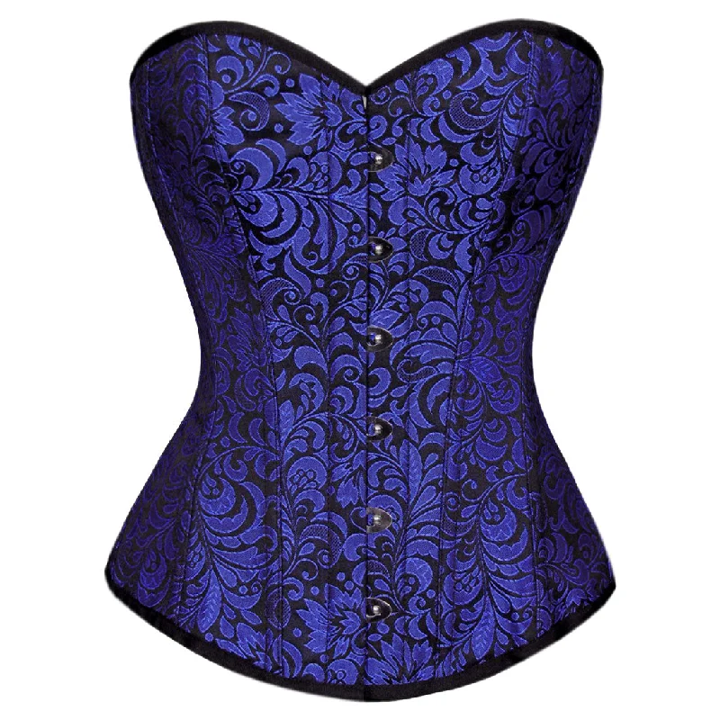 Copadira Acrylic Boned Black_Purple Fashion Overbust Corset