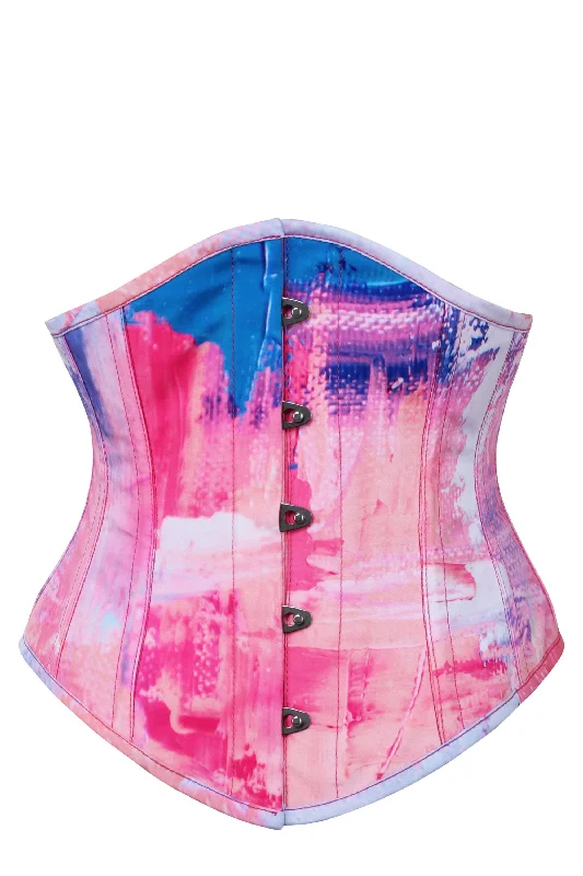 Cotton Candy Pink and Blue Waspie Corset