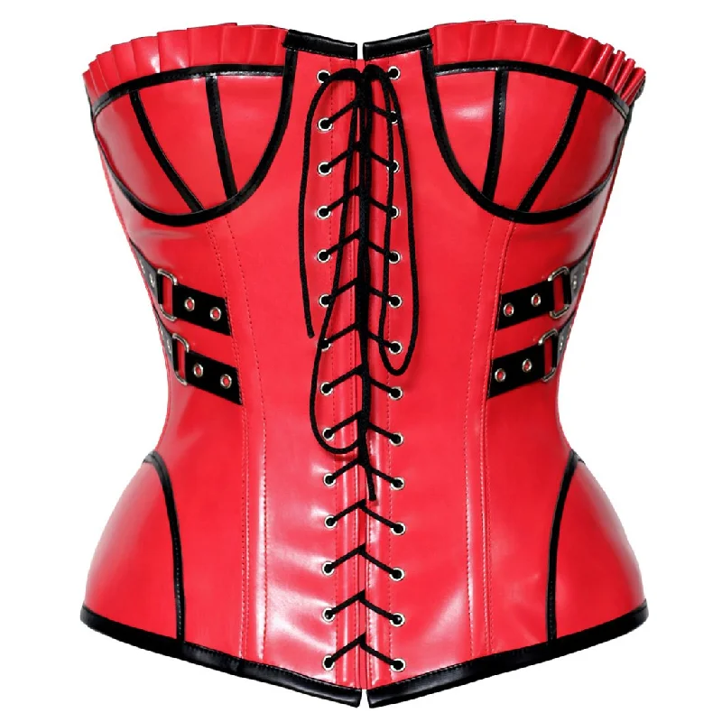 Gothic Burlesque Sexy Curvy Red Corset