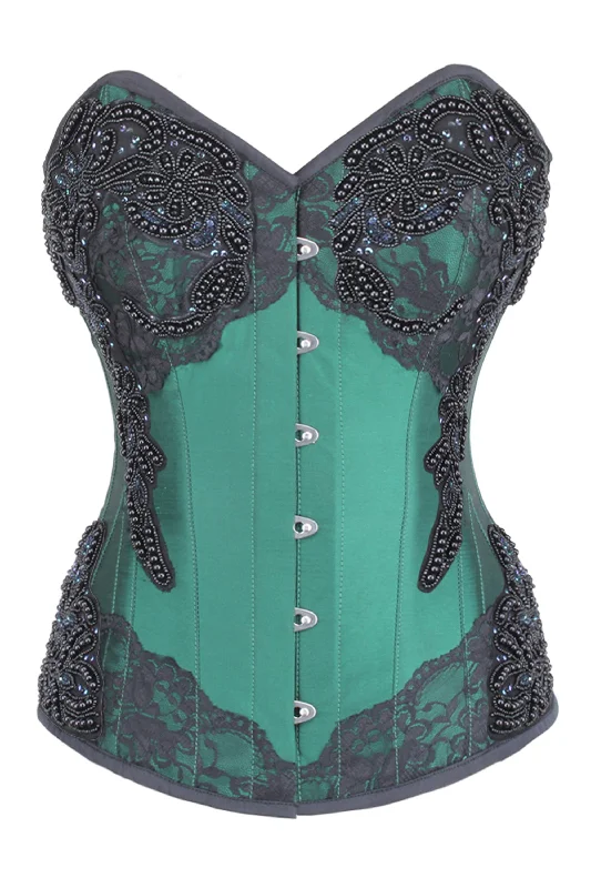 Jade Green Overbust Corset