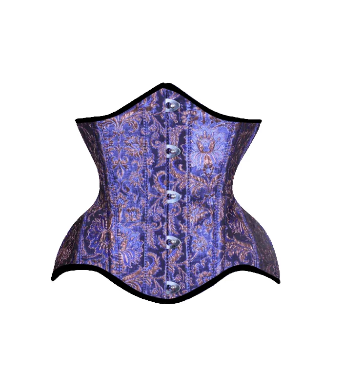 Majestic jacquard Steel-Boned Waist Underbust Corset