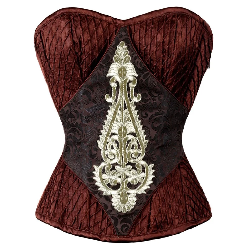 Nannie Steampunk Authentic Steel Boned Overbust Corset