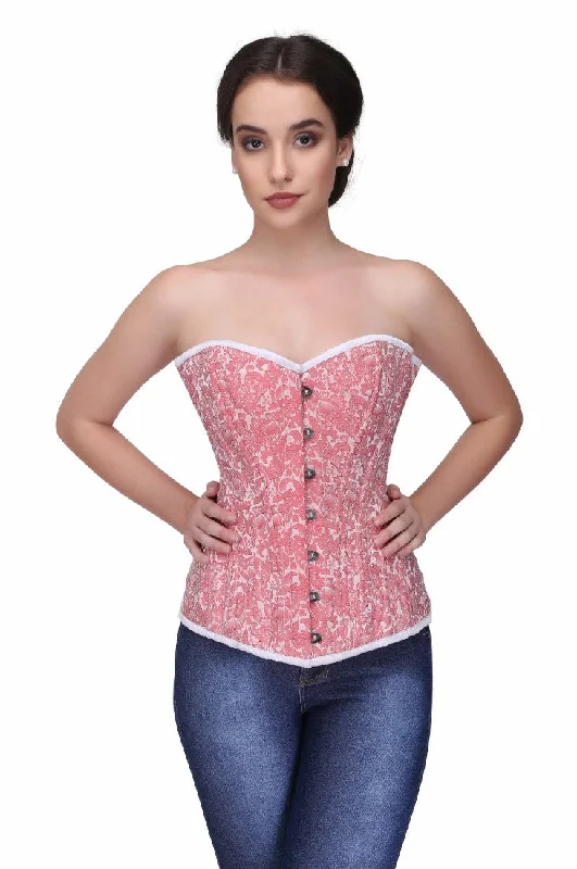 Nessa Rose Pink Sweet Heart Overbust Corset