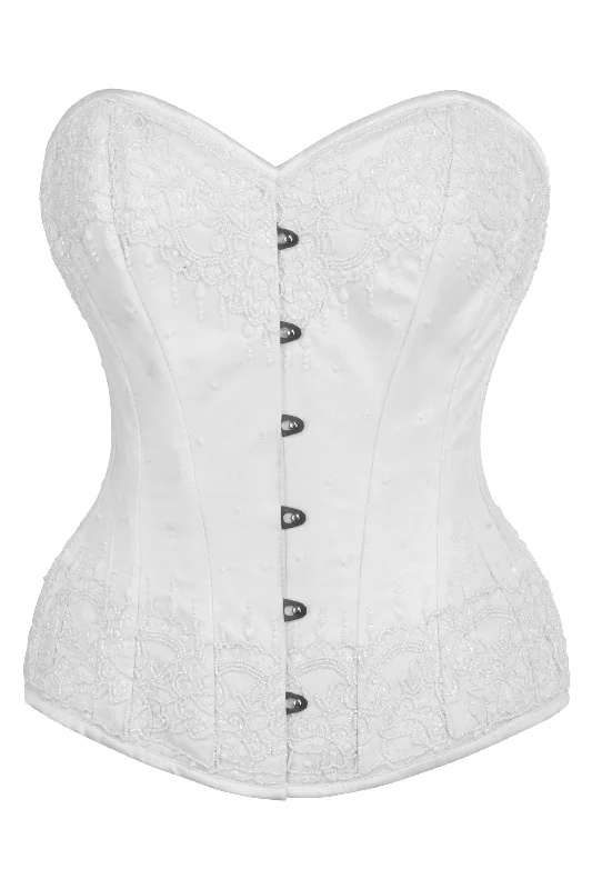 White Satin Couture Corset