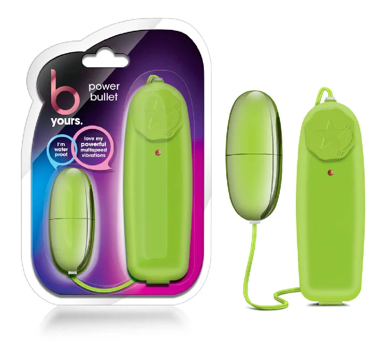 B Yours Power Bullet Lemon Lime Swirl Green Vibrator | Vibrant Pleasure in Your Hands