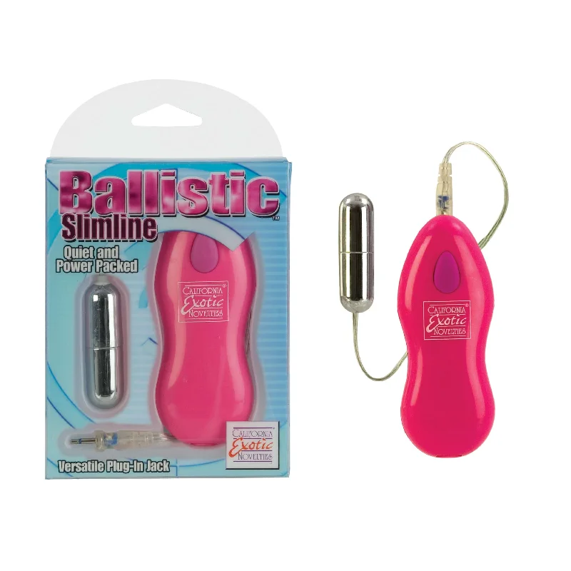 Ballistic Bullet Slimline Vibrator with Pink Power Control