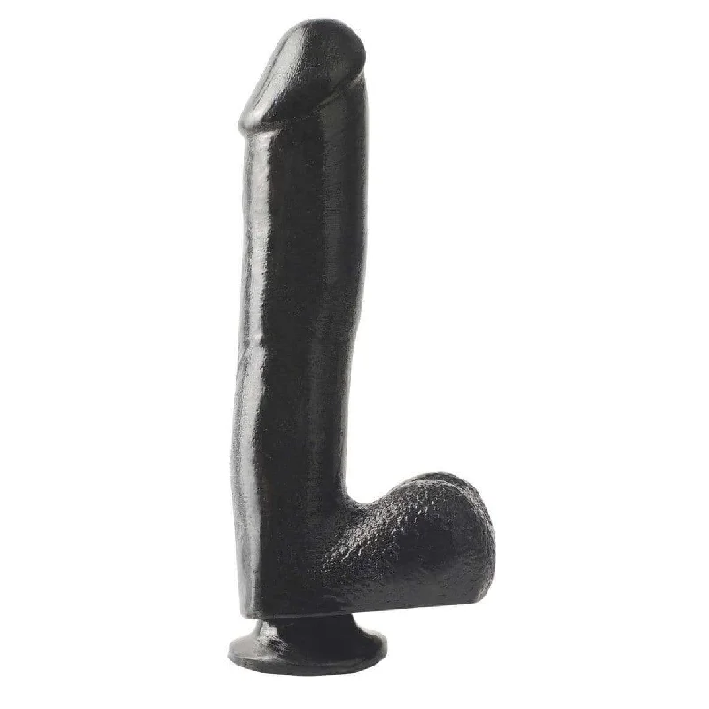 Basix 10" Dong with Suction Cup - Black