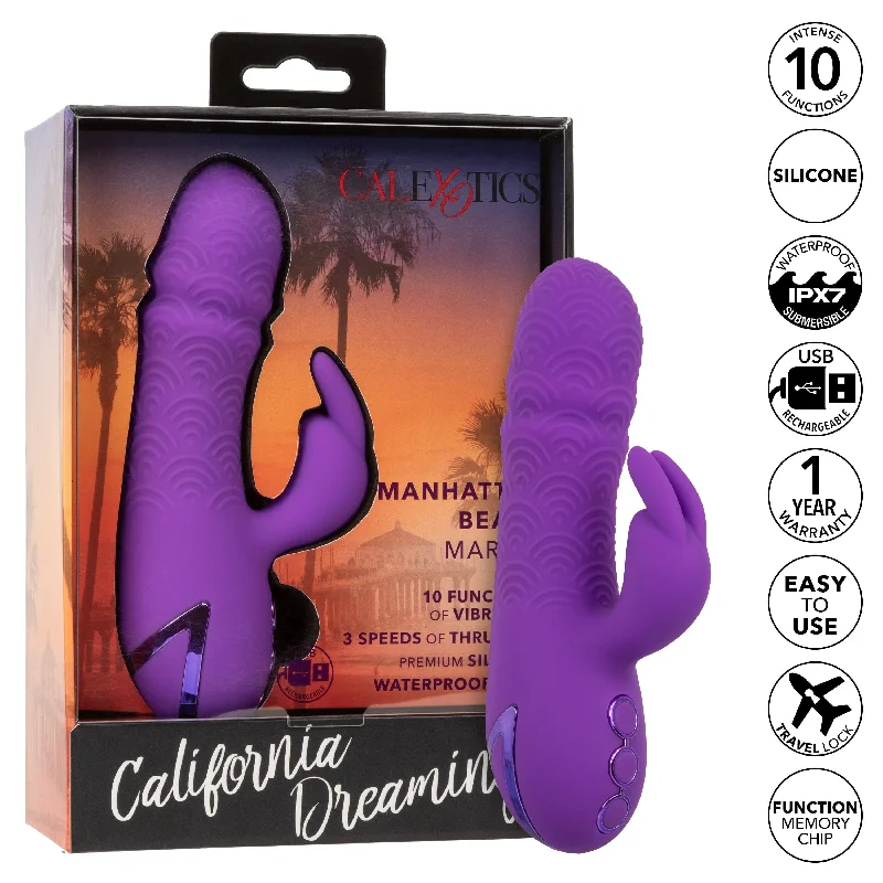 California Exotics - California Dreaming Manhattan Beach Marvel Rabbit Vibrator (Purple)