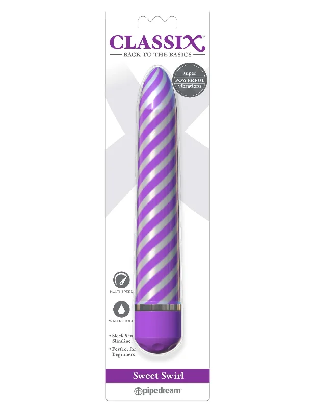 CLASSIX SWEET SWIRL VIBRATOR PURPLE