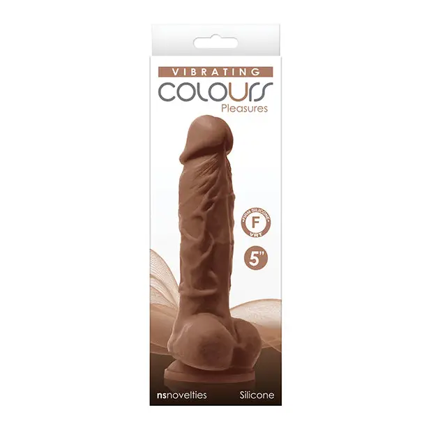 Colours Pleasures 5 in. Vibrating Dildo Beige