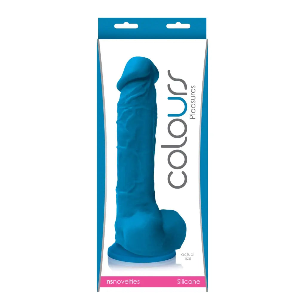 Colours Pleasures 8 in. Dildo Blue