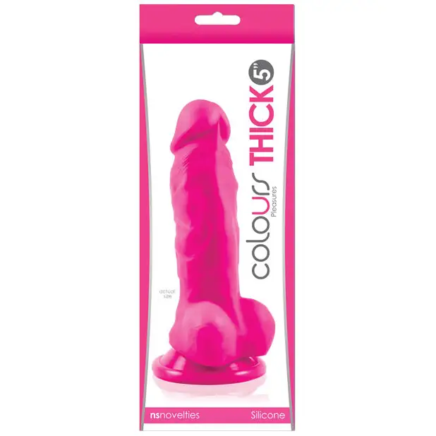 Colours Pleasures Thick 5 in. Dildo Pink