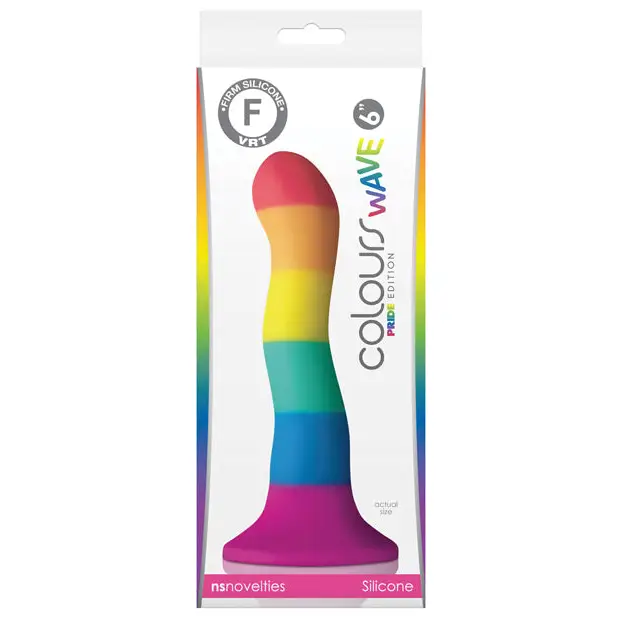 Colours Pride Edition Wave 6 in. Dildo Rainbow