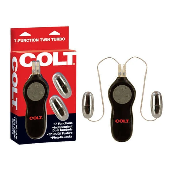 Experience Ultimate Pleasure with COLT Gear 7 Function Twin Bullets!