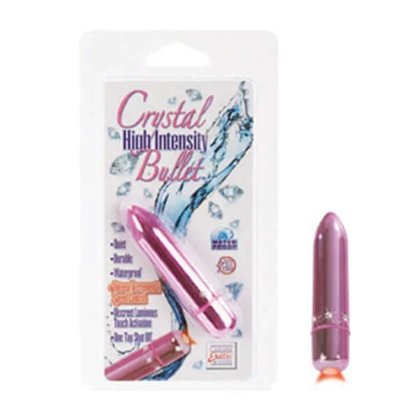 Crystal High Intensity Bullet Pink Vibrator