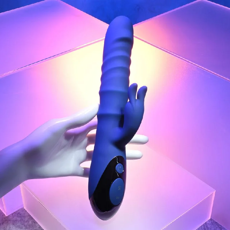 Evolved - The Ringer Vibrating Rabbit Dildo (Blue)