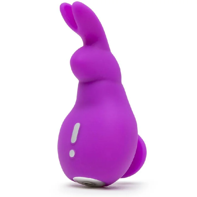 Happy Rabbit Mini Ears USB Rechargeable Clitoral Vibrator – Purple, 12 Vibration Modes