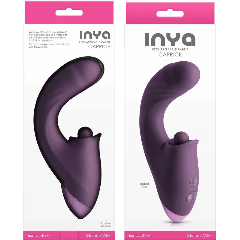 Inya Caprice Purple - Thrusting & Percussive Vibrations for G-Spot & Clitoral Stimulation