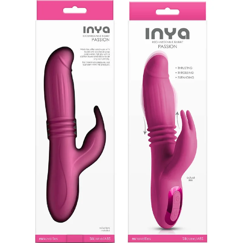 Inya Passion Pink - Thrusting, Expanding, and Vibrating Rabbit Vibrator