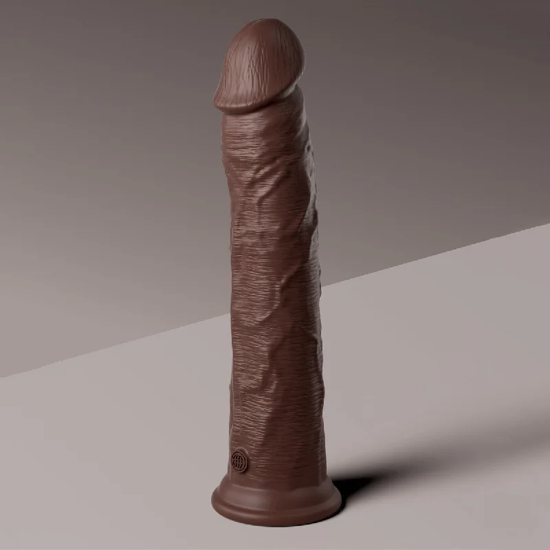 King Cock Elite 11" Silicone Dual Density Cock - Brown