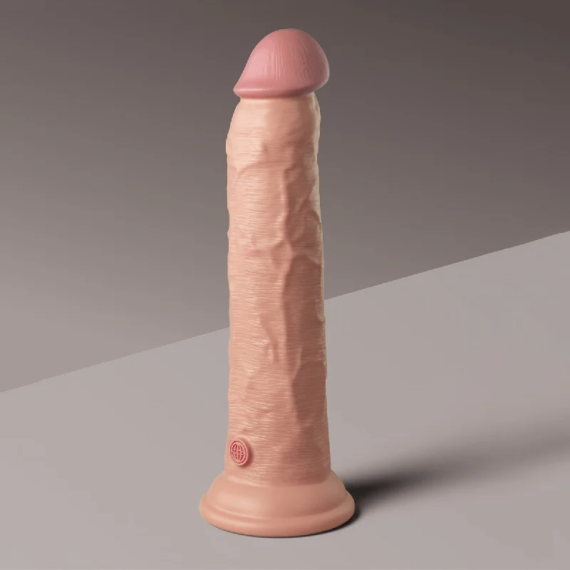 King Cock Elite 9" Dual Density Silicone Cock - Light