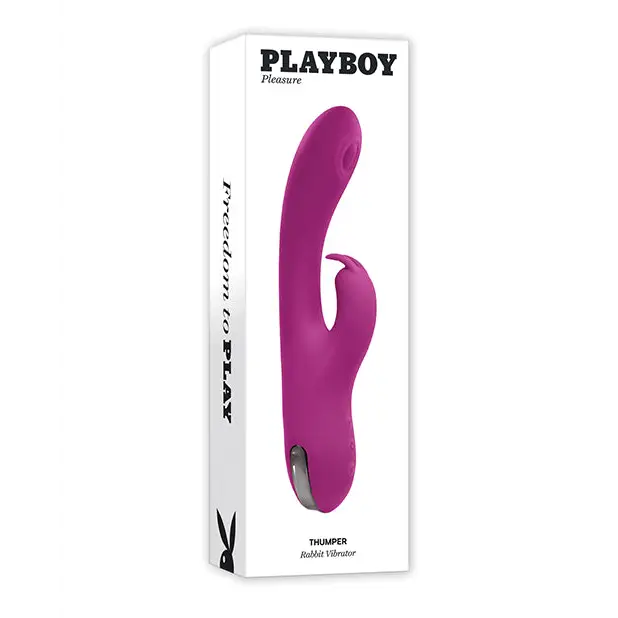 Playboy Thumper Rechargeable Tapping Silicone Dual Stimulation Vibrator Wild Star