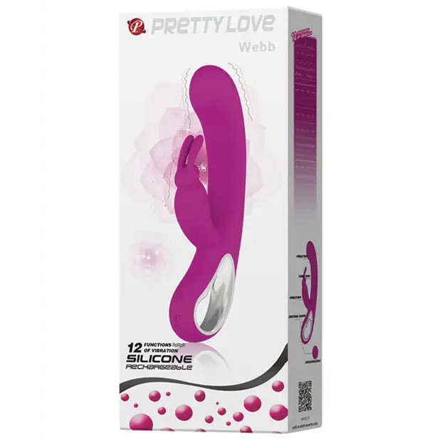 Pretty Love Webb Rabbit Vibrator Fuschia