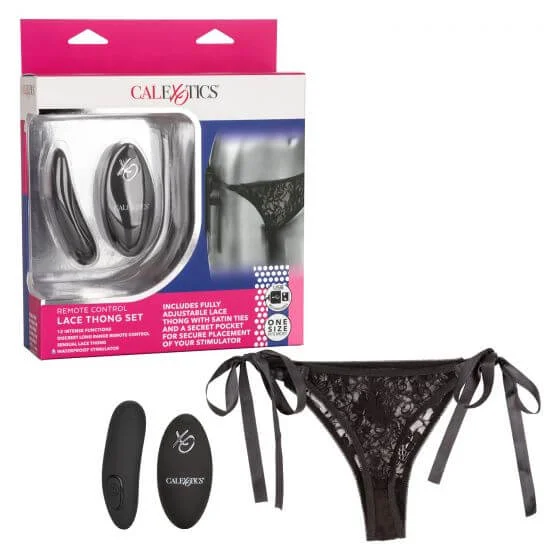 Remote Control Lace Thong Set One Size Fits Most