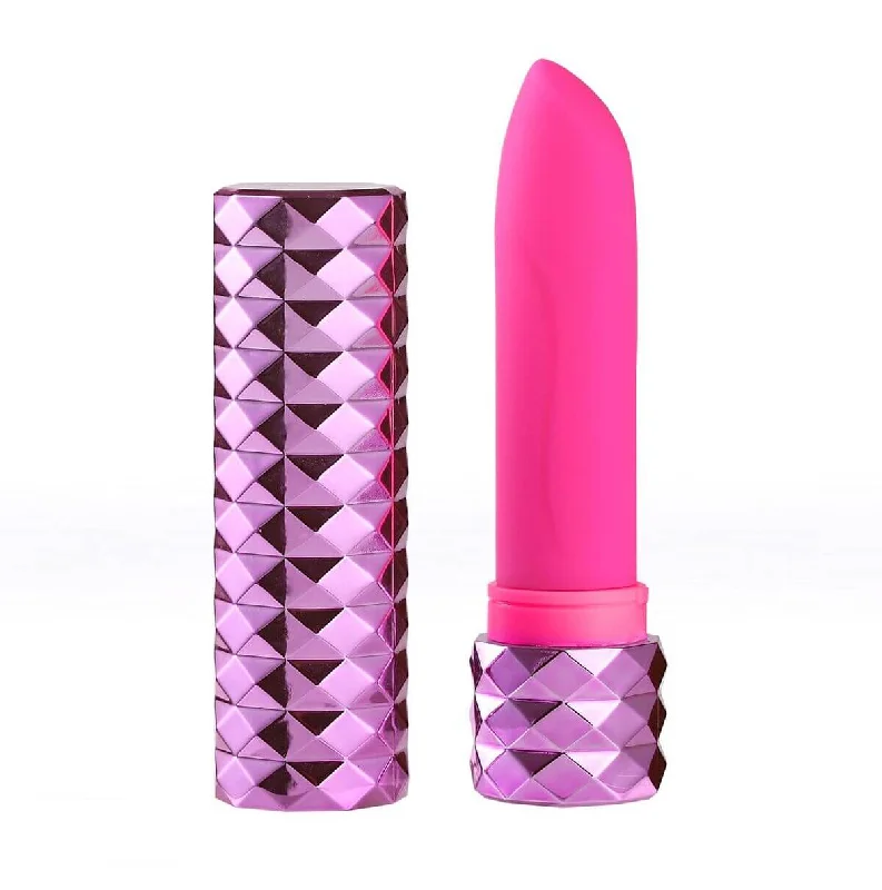 Roxie Crystal Gem Lipstick Vibrator Pink