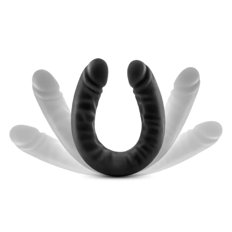 Ruse 18" Silicone Double Headed Dildo - Black