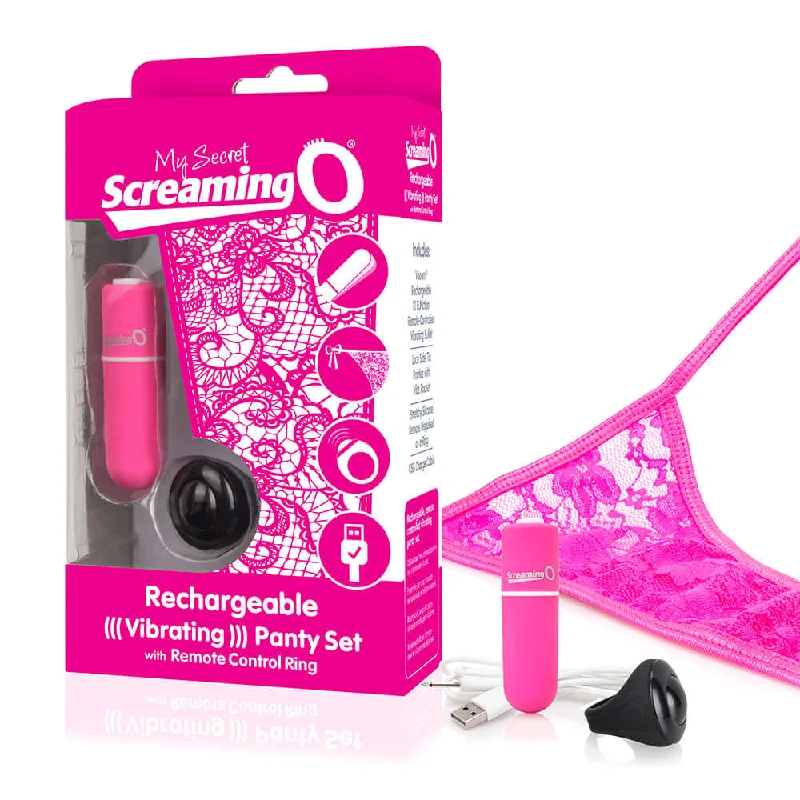 My Secret Screaming O Charged Remote Control Panty Vibe - Pink | 10-Function Rechargeable Vibe