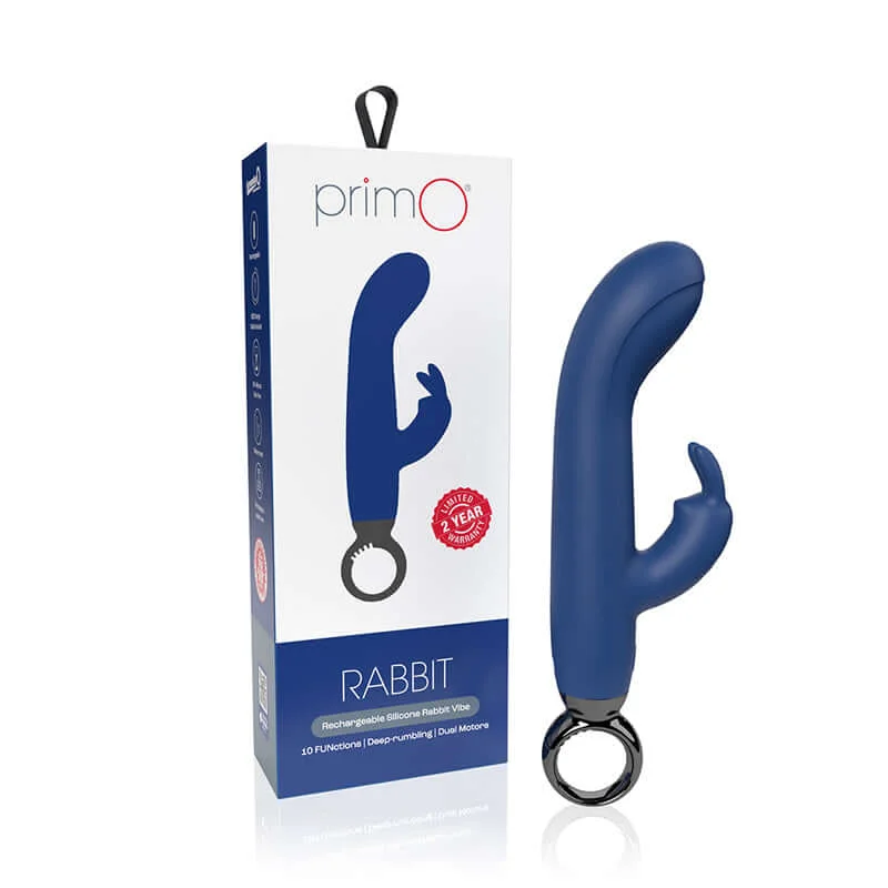 Screaming O Primo Rabbit Vibrator - Heavenly Pleasure in Blueberry Blue