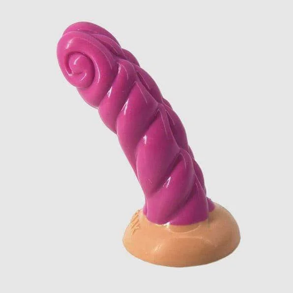 Silicone 6" Crooked Horn Dildo