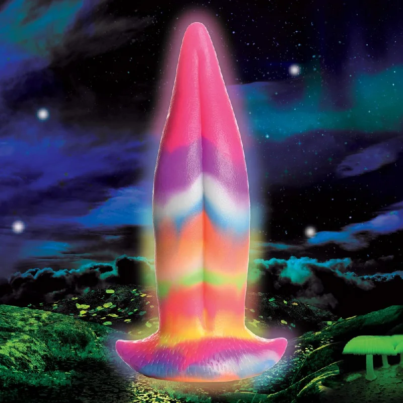 Unicorn Kiss Tongue Glow In The Dark Silicone Dildo