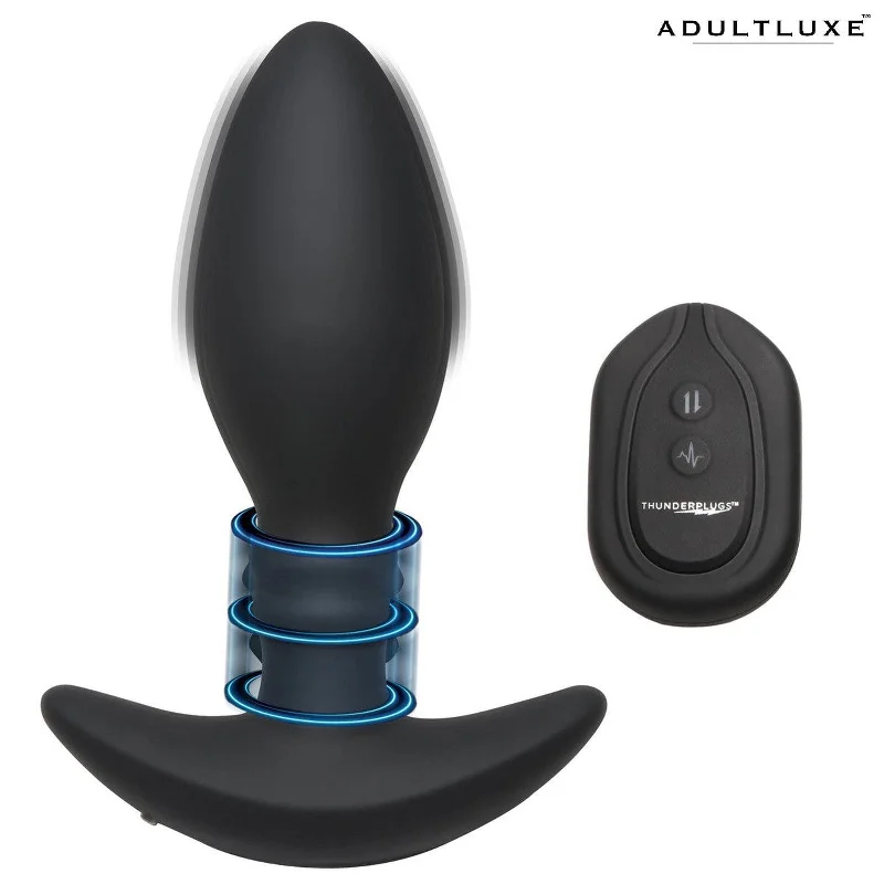 Rim Slide 10x Sliding Ring Silicone Butt Plug With Remote