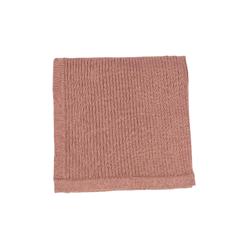 Analogie Knit Blanket - Rosewood