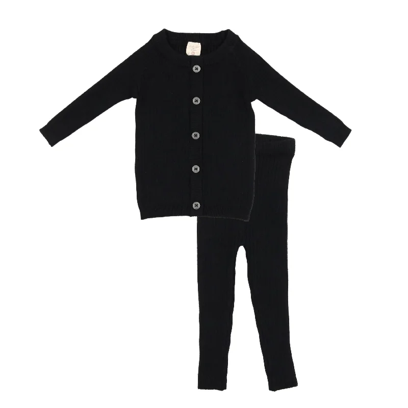 Analogie Knit Boys Set - Black