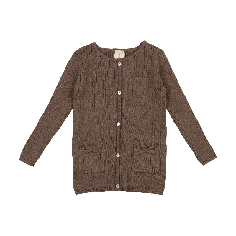 Analogie Knit Girls Sweater - Mushroom