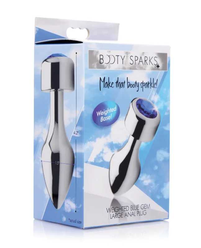 Bootysparks Weighted Blue Gem Anal Plug