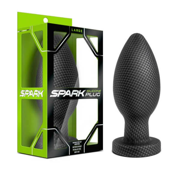 Spark Silicone Plug Carbon Fiber Large. 6.5 inches